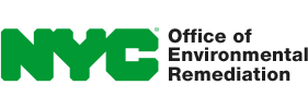 Logo that says NYC Mayor's Office of Environmental Remediation (OER)